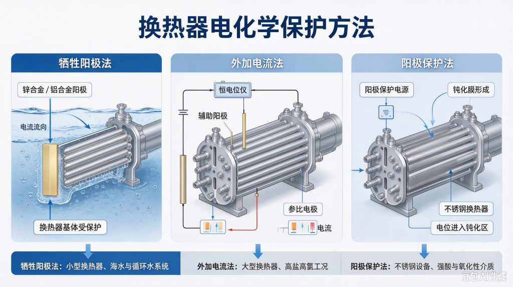 换热器防腐电化学保护方法